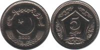Pakistan 2002 Rupees 5 Specimen Proof Coin KM#65